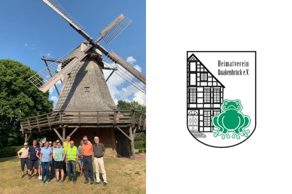 Radtour des Heimatvereins mit dem Ziel Diekmanns Mühle in Essen (Old.)